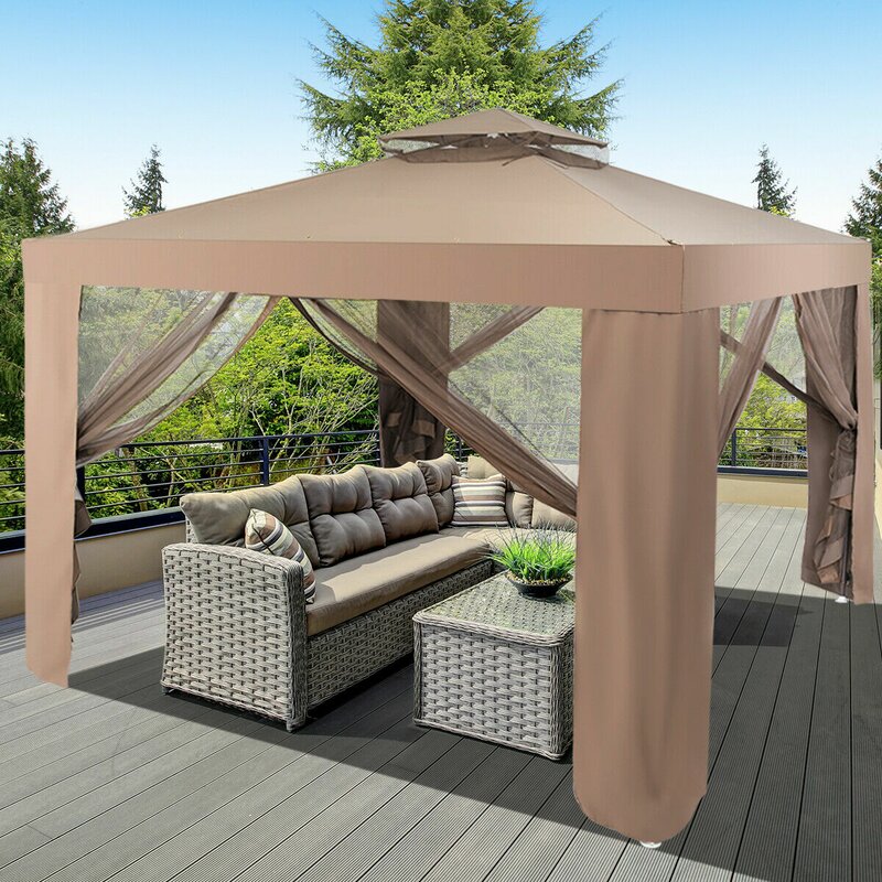 Costway 10'×10' Canopy Gazebo good